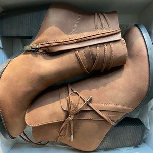 Brown Fall Boots with Heel